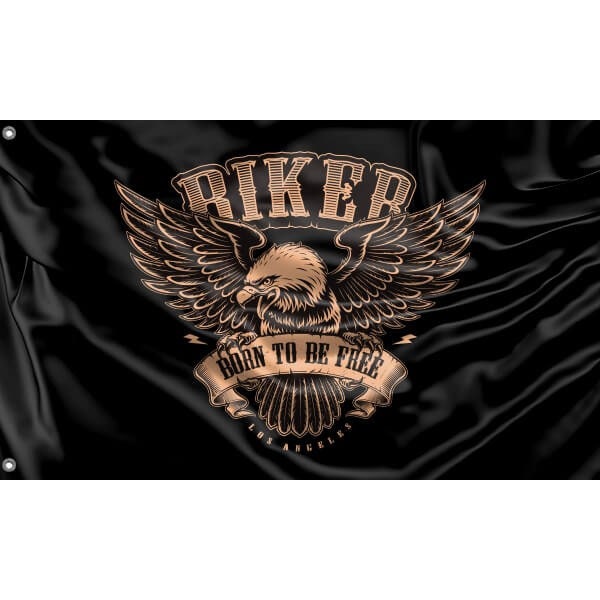 Born To Be Free Biker Flag V - Flag Republic