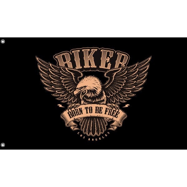 Born To Be Free Biker Flag V - Flag Republic