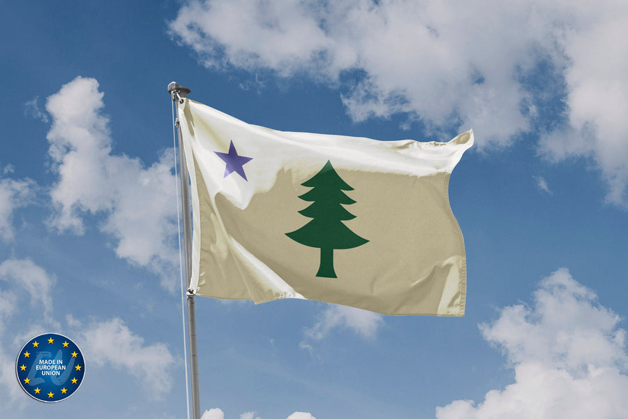 Original Maine Flag | Unique Print | High Quality Materials | Size - 3 - Flag Republic