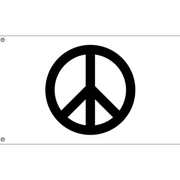 Traditional Peace Sign Flag | Unique Print | Hiqh Quality Materials |  - Flag Republic