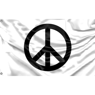 Traditional Peace Sign Flag | Unique Print | Hiqh Quality Materials |  - Flag Republic