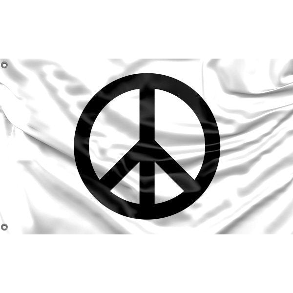 Traditional Peace Sign Flag | Unique Print | Hiqh Quality Materials |  - Flag Republic