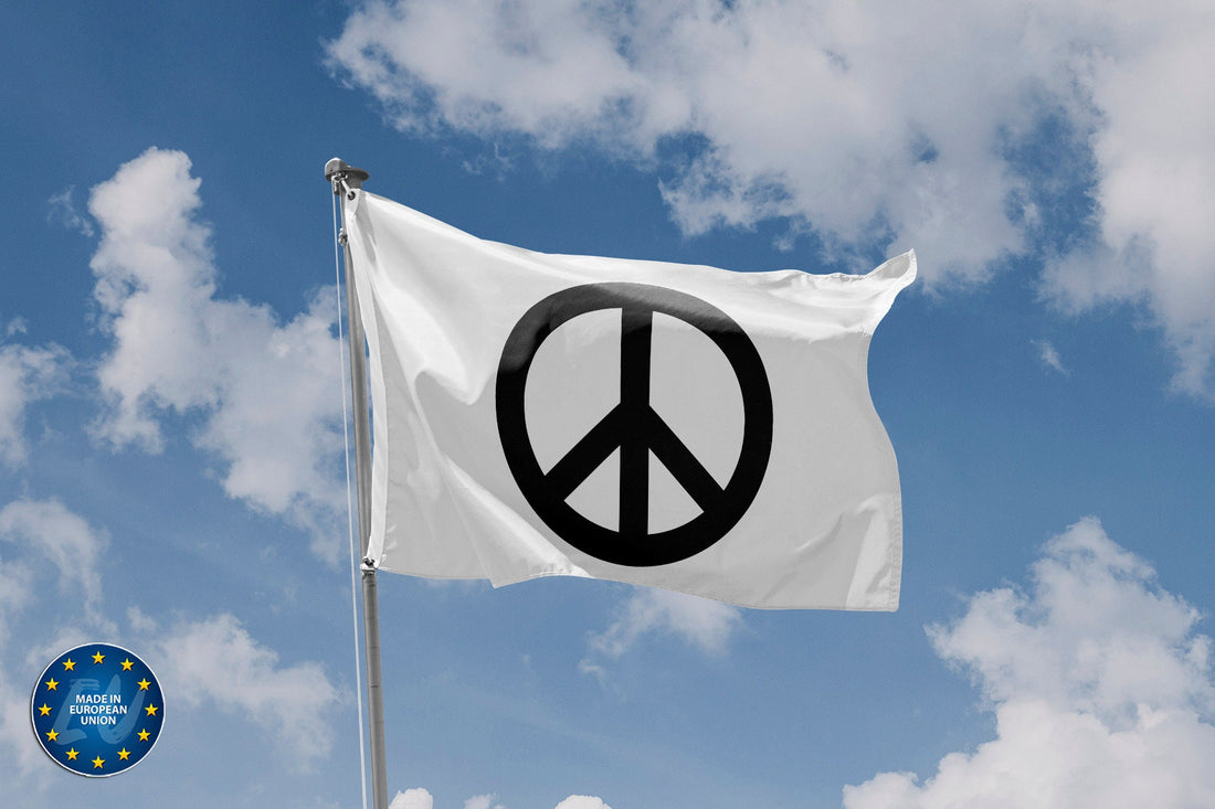 Traditional Peace Sign Flag | Unique Print | Hiqh Quality Materials |  - Flag Republic