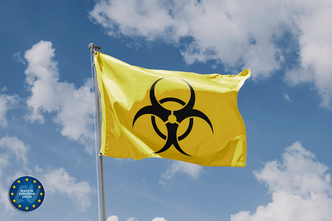 Yellow Biohazard Flag - Flag Republic