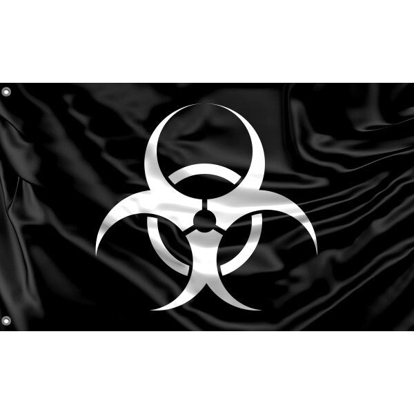 Black Biohazard Flag