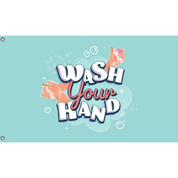 Wash Your Hand Flag