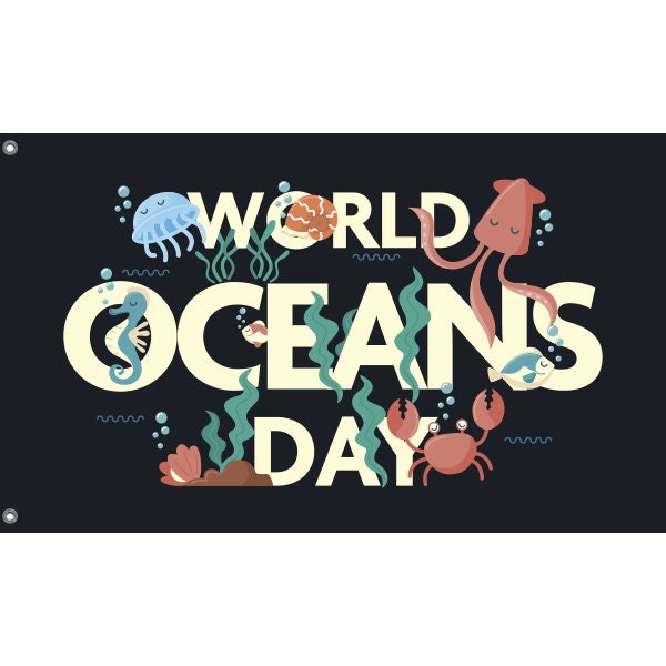 World Oceans Day Flag