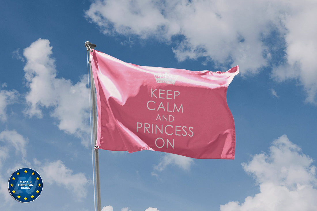 Keep Calm And Princess On Flag - Flag Republic