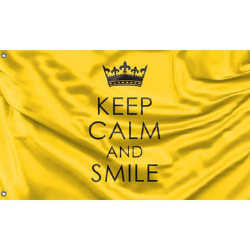 Keep Calm And Smile Flag - Flag Republic