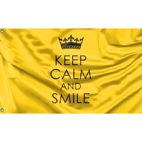 Keep Calm And Smile Flag - Flag Republic