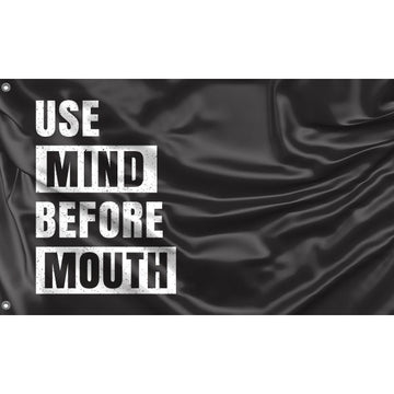 Use Mind Before Mouth Flag - Flag Republic