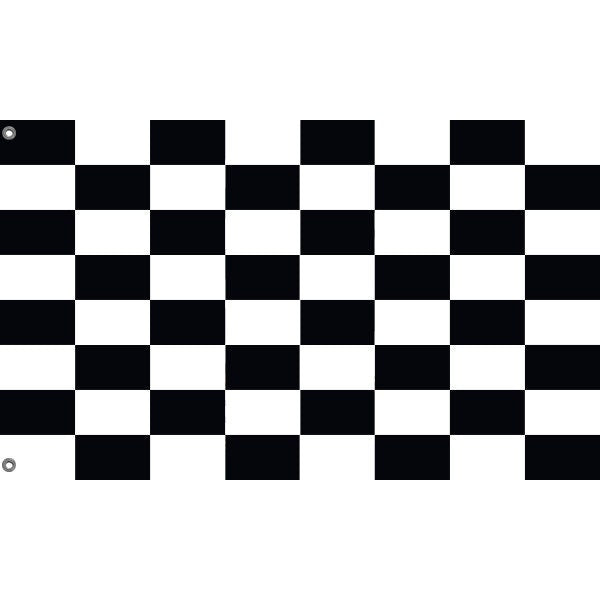 Black And White Start Flag