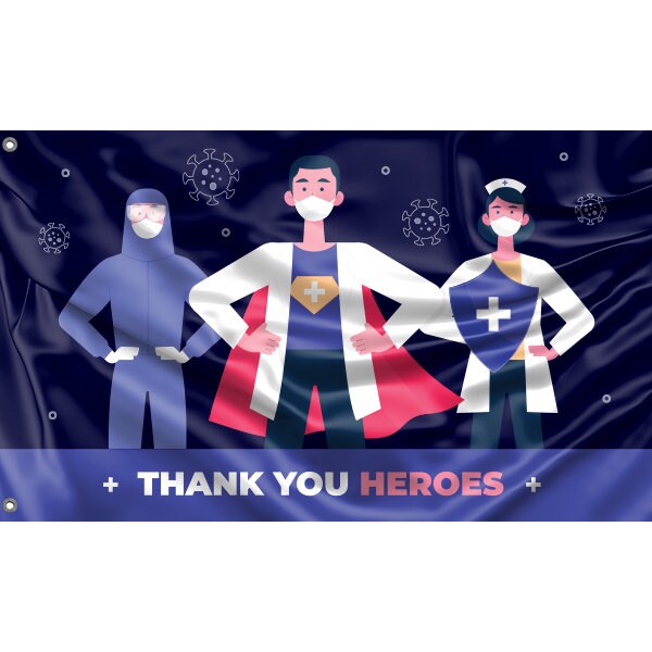 Thank You Heroes Flag