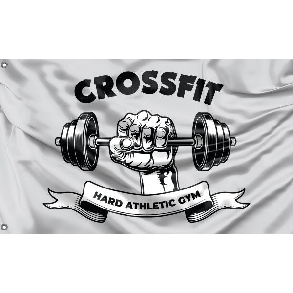 Crossfit Hard Athletic Gym Flag - Flag Republic