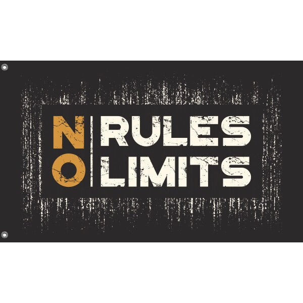 No Rules No Limits Flag