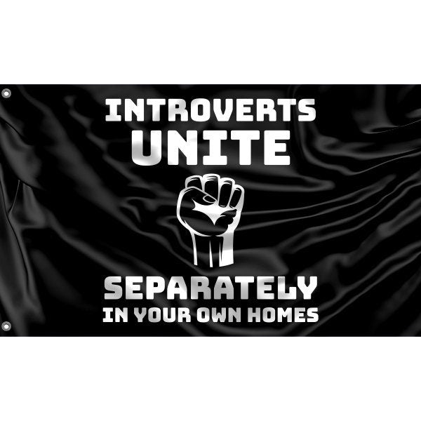 Introverts Unite Flag