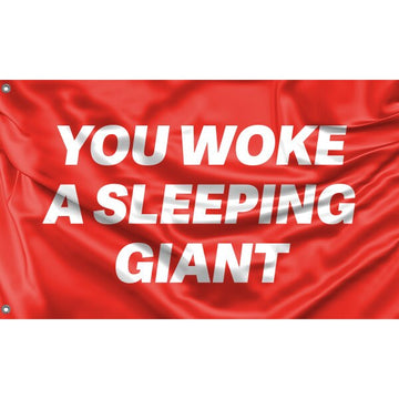 You Woke A Sleeping Giant Flag