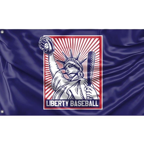 Liberty Baseball Flag