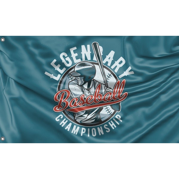 Legendary Baseball Championship Flag