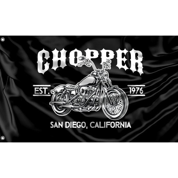 Chopper San Diego California Flag