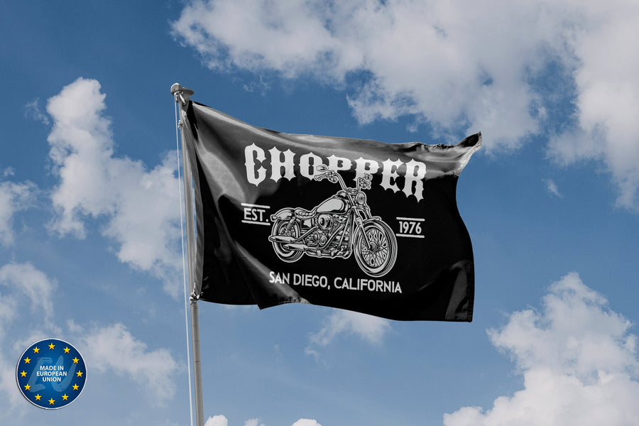 Chopper San Diego California Flag