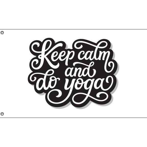 Keep Calm And Do Yoga Flag