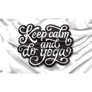 Keep Calm And Do Yoga Flag