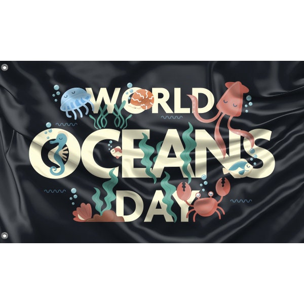 World Oceans Day Flag