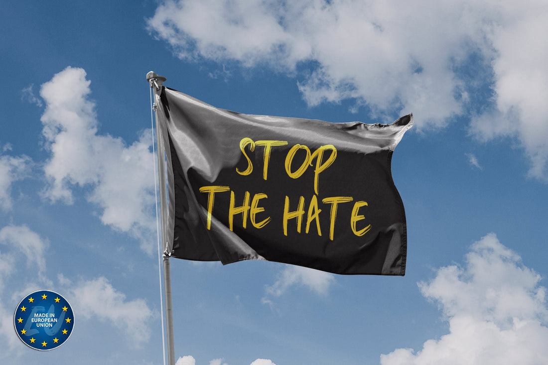 Stop The Hate Yellow Flag