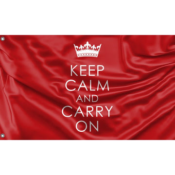 Keep Calm And Carry On Flag - Flag Republic