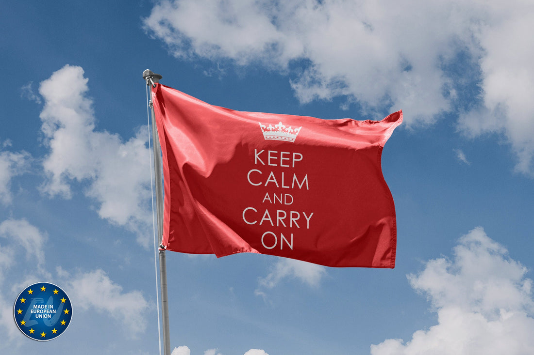 Keep Calm And Carry On Flag - Flag Republic