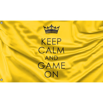 Keep Calm And Game On Flag