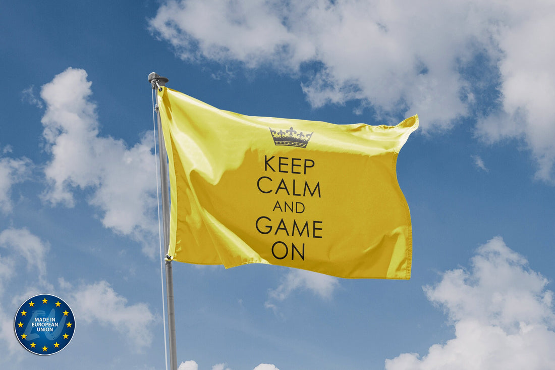 Keep Calm And Game On Flag