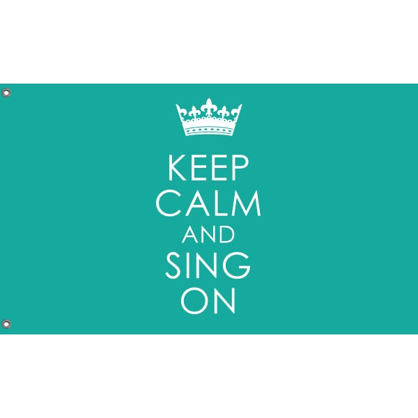 Keep Calm And Sing On Flag