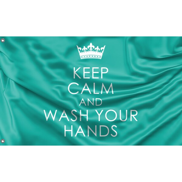 Keep Calm And Wash Your Hands Flag - Flag Republic