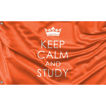 Keep Calm And Study Flag