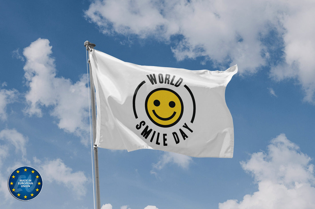 World Smile Day Minimalistic Flag