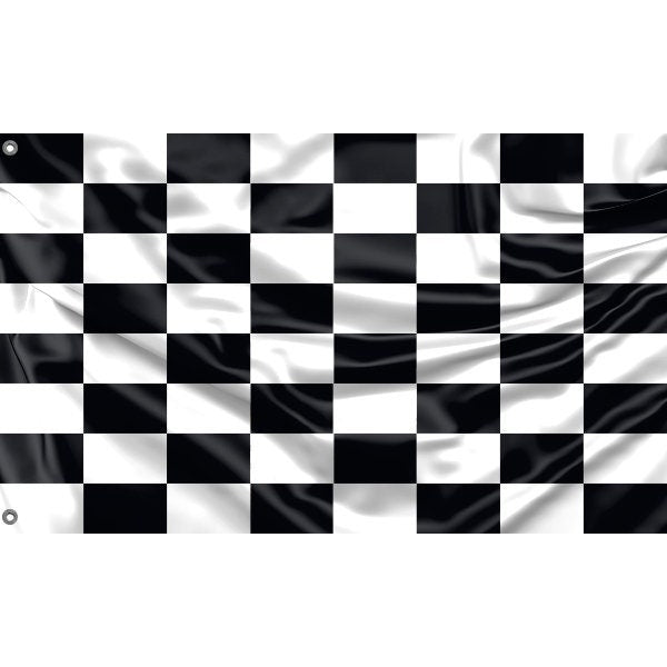 Black And White Start Flag