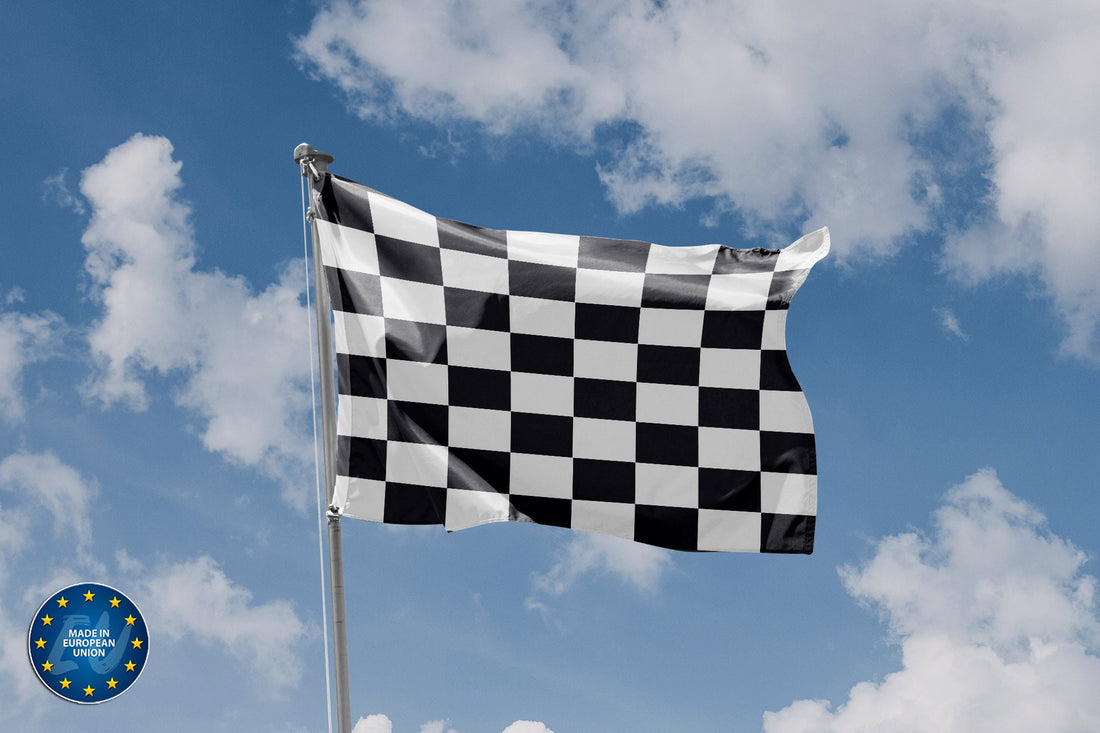 Black And White Start Flag