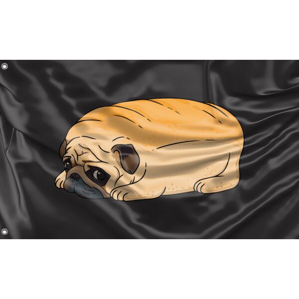 Pug Bread Flag