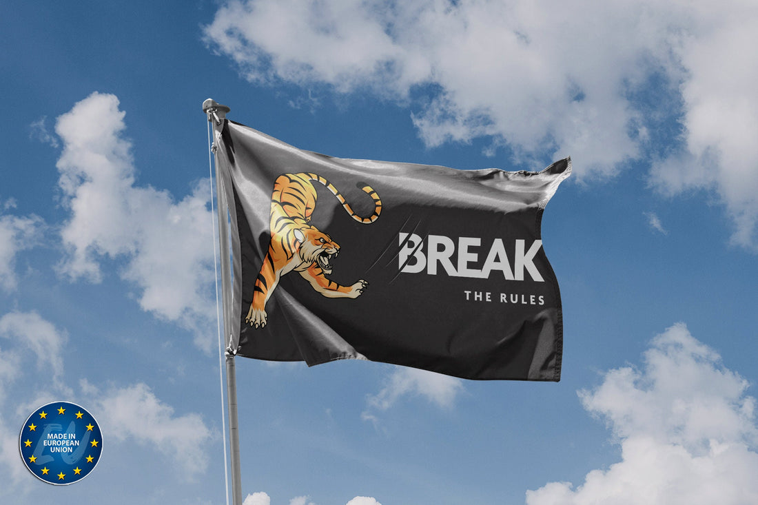 Break The Rules Tiger Flag