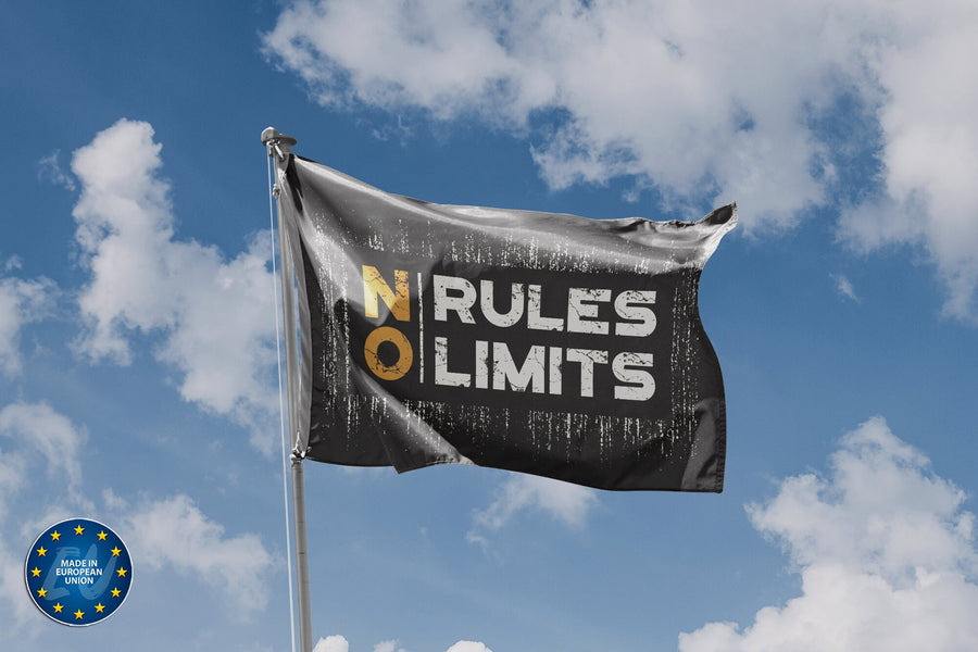 No Rules No Limits Flag