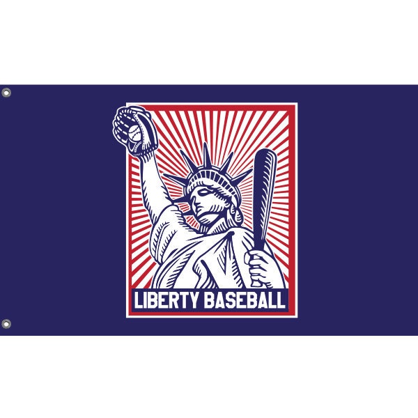 Liberty Baseball Flag