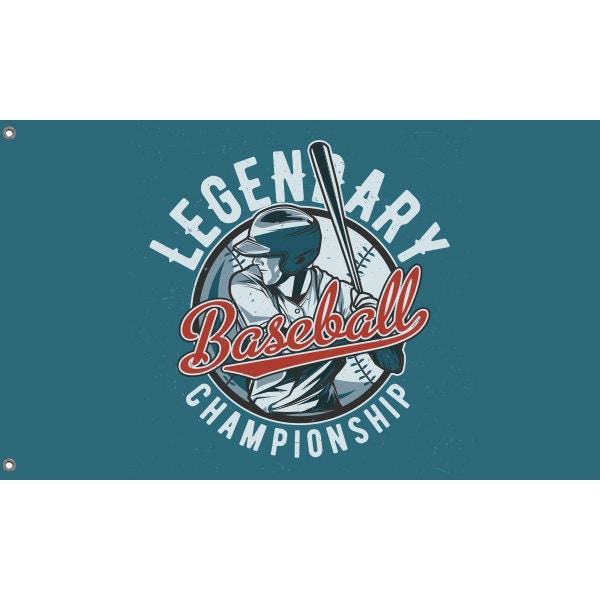 Legendary Baseball Championship Flag