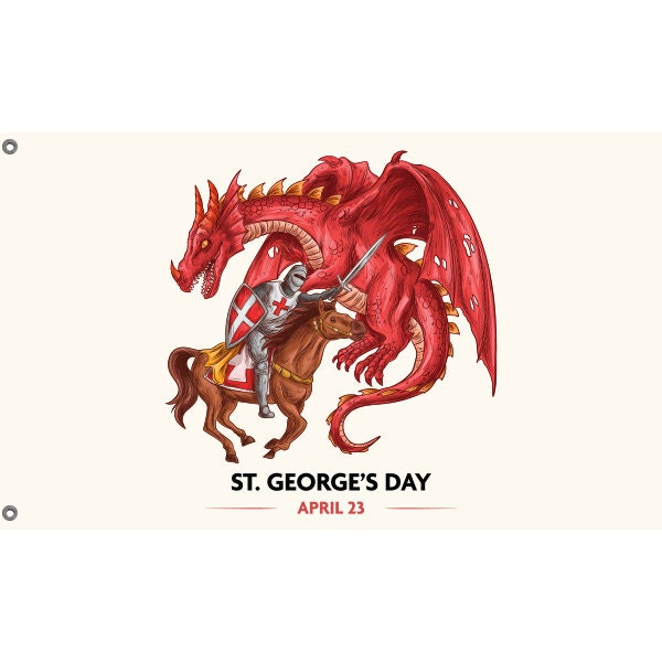 St. George's Day Flag - Flag Republic