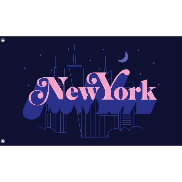 New York Illustration Flag