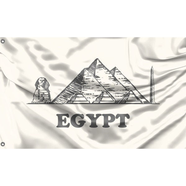 Egypt Minimalistic Draw Flag