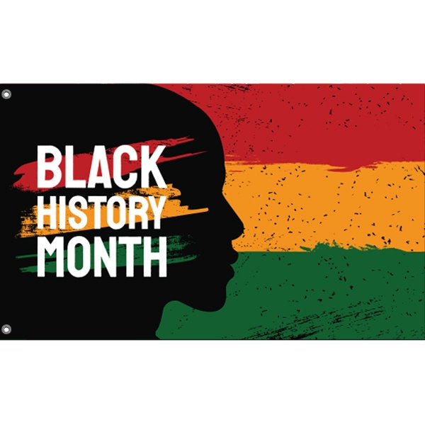 Black History Month Face Flag - Flag Republic