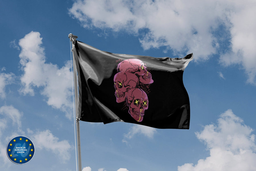 Skulls Pop Art Flag