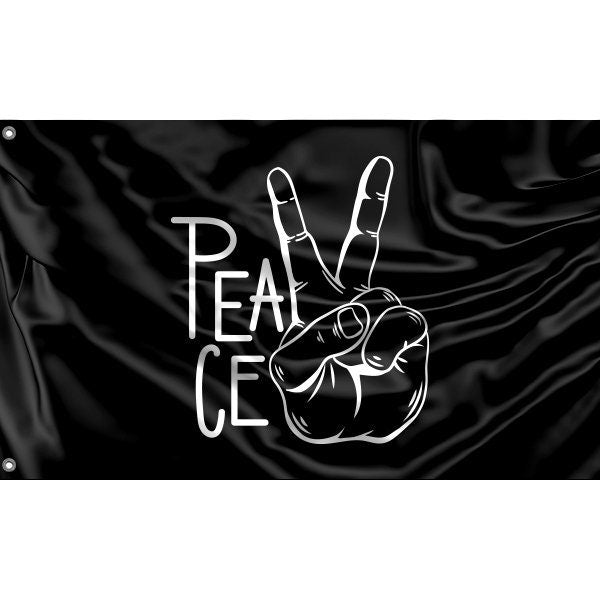 Peace Hand Flag